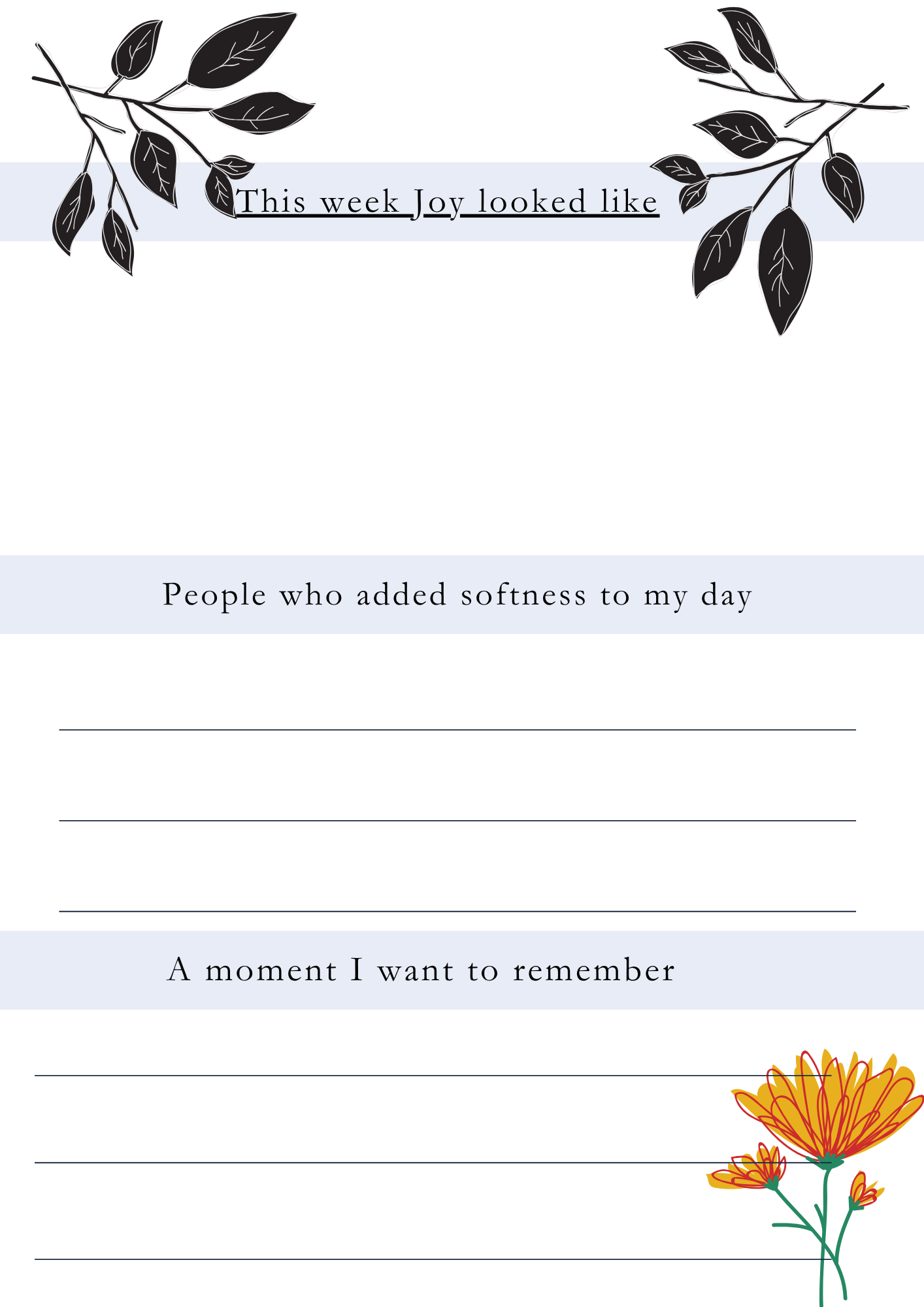 Gratitude Journal – Daily Thanks, Quiet Joy