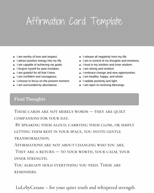 Complete Ritual Bundle - Affirmation Cards + Gratitude Journal digital
