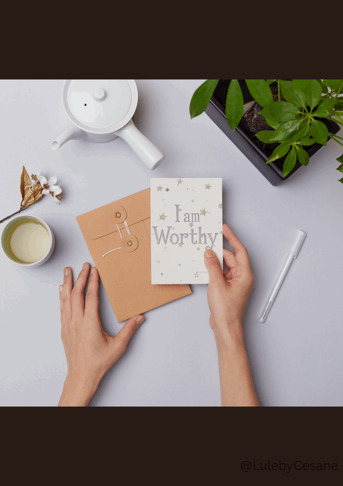 Daily Affirmation Cards - Premium Laminated Mindfulness Deck for Self-Care